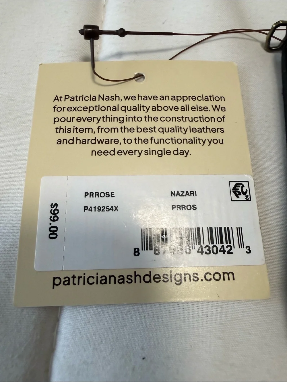 NWT- Patricia Nash Nazarie prairi Rose floral leather, RFID wallet